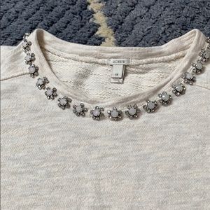 Jcrew jeweled Sweater Shirt